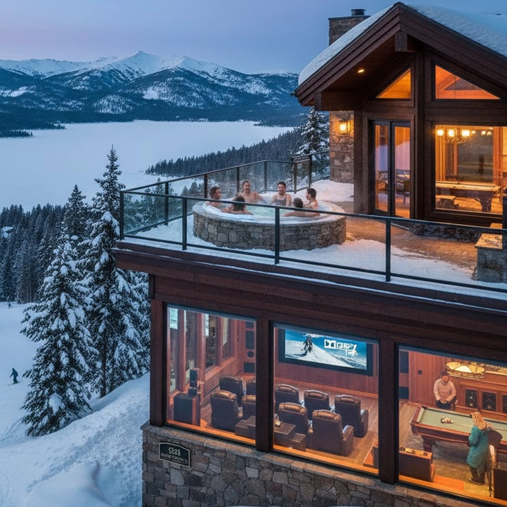 Big Bear Luxury Cabin Rental with Hot Tub